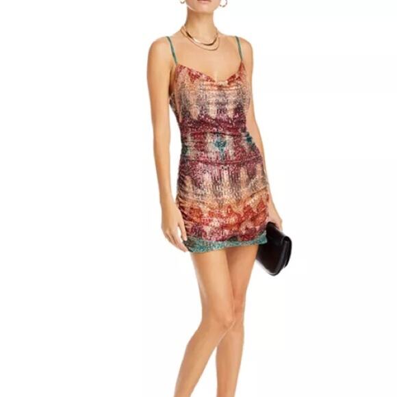 Ramy Brook Nia Mini Dress Allover Sequins Women’s Sz 2 - Picture 8 of 12